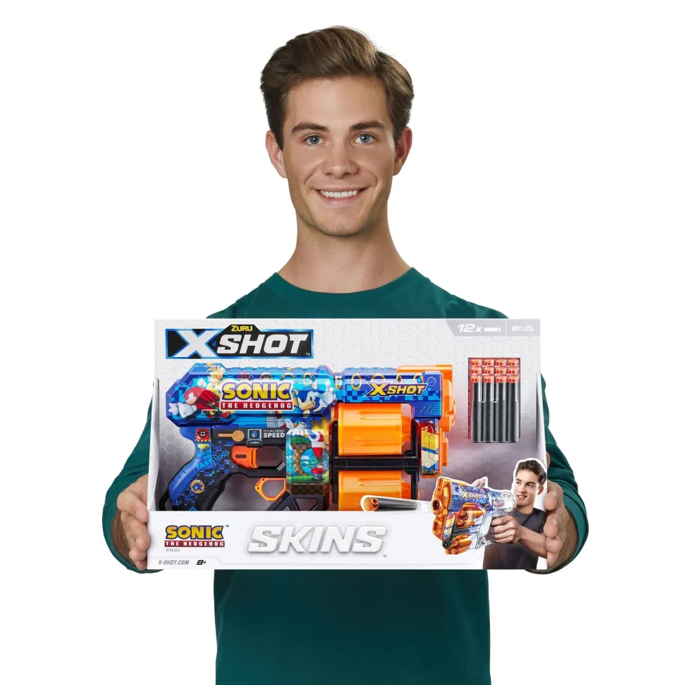 Zuru X-Shot ZURU X Shot Skins Dread Dart Blaster Sonic The Hedgehog Outlet