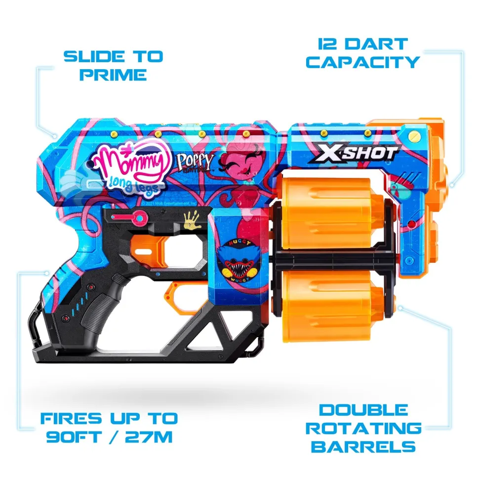 Zuru X-Shot ZURU X Shot Skins Dread Poppy Playtime Gametime Online