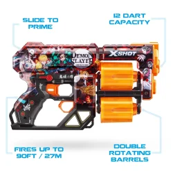 Zuru X-Shot Skins Dread With 12 Darts Demon Slayer Online