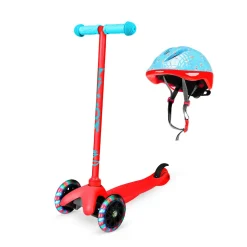 MADD Gear Zycom Zipper Scooter Helmet Combo Red / Black / Blue Best